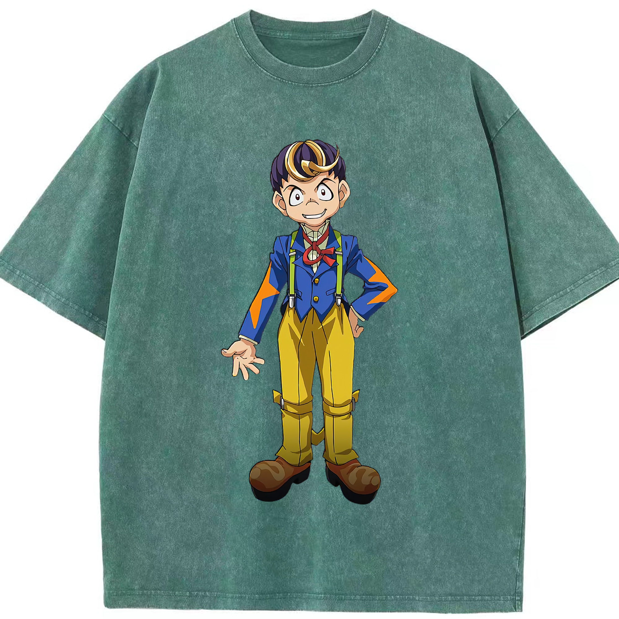 （画像用） 遊☆戯☆王 Yu-Gi-Oh! 綿100% ヴィンテージ風 半袖Tシャツ（フロントプリント）